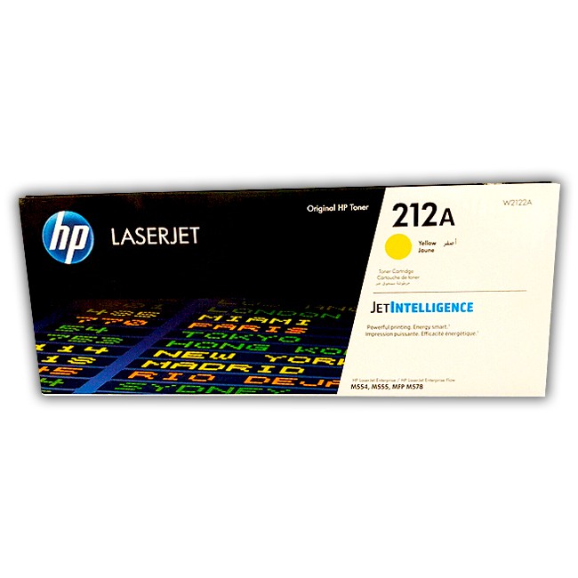 TONER HP 212A AMARILLO W2122A PARA M555 NUEVO