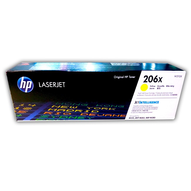 TONER HP 206X AMARILLO W2112X PARA M255 282 283.