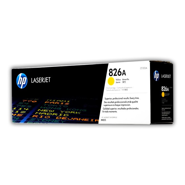TONER HP 826A AMARILLO CF312A PARA M855