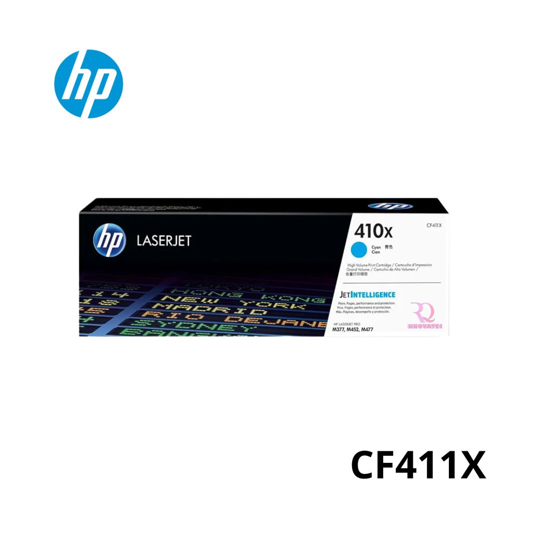 Tóner HP 410X Cian CF411X para M452 477