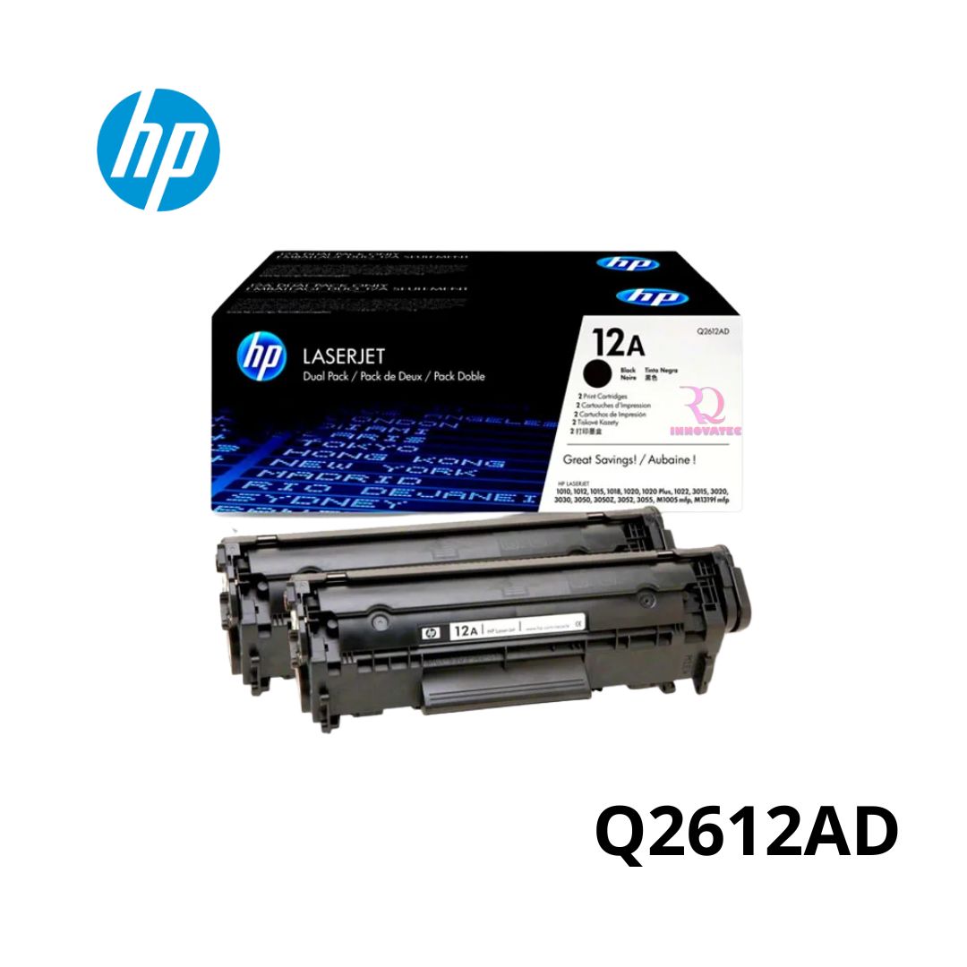 Toner Hp 12AD Negro Q2612AD Para 1010 1020